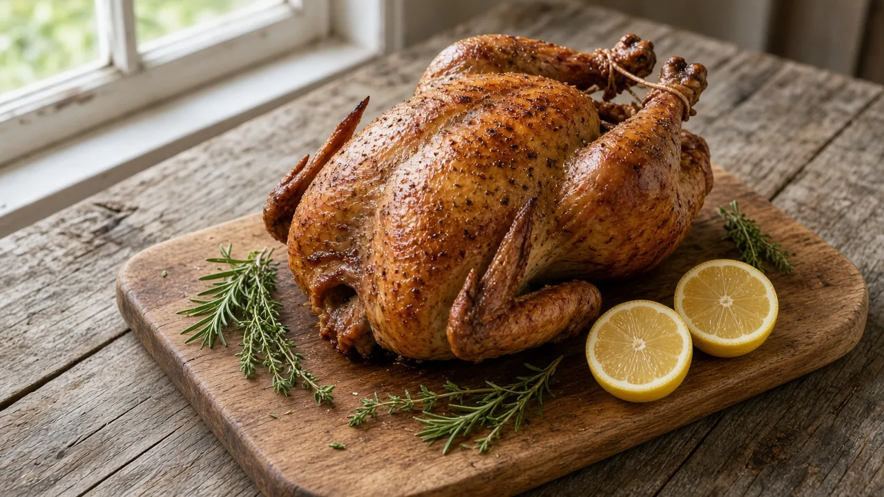 Gluten-free roast turkey on a plate