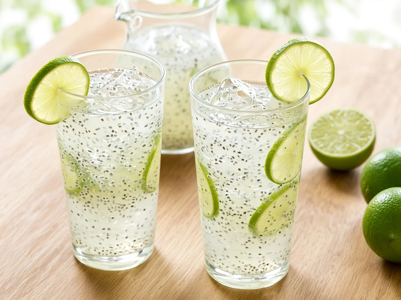 Gluten-free chia fresca on a plate