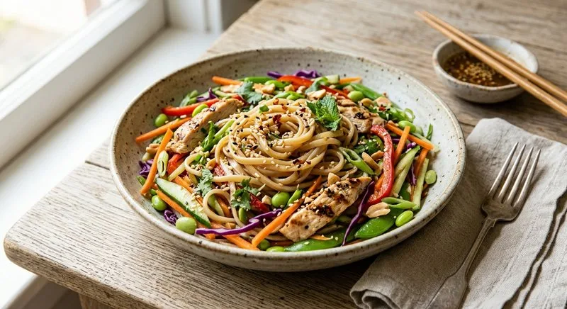 Gluten-Free Asian Sesame Noodle Salad