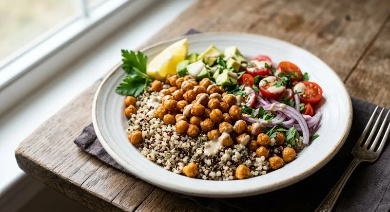 Gluten-Free Crispy Chickpea Bowl