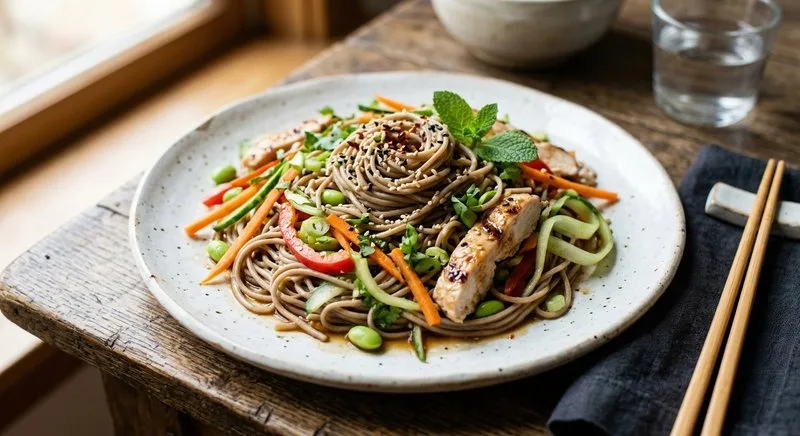 Gluten-Free Soba Noodle Salad with Noodles