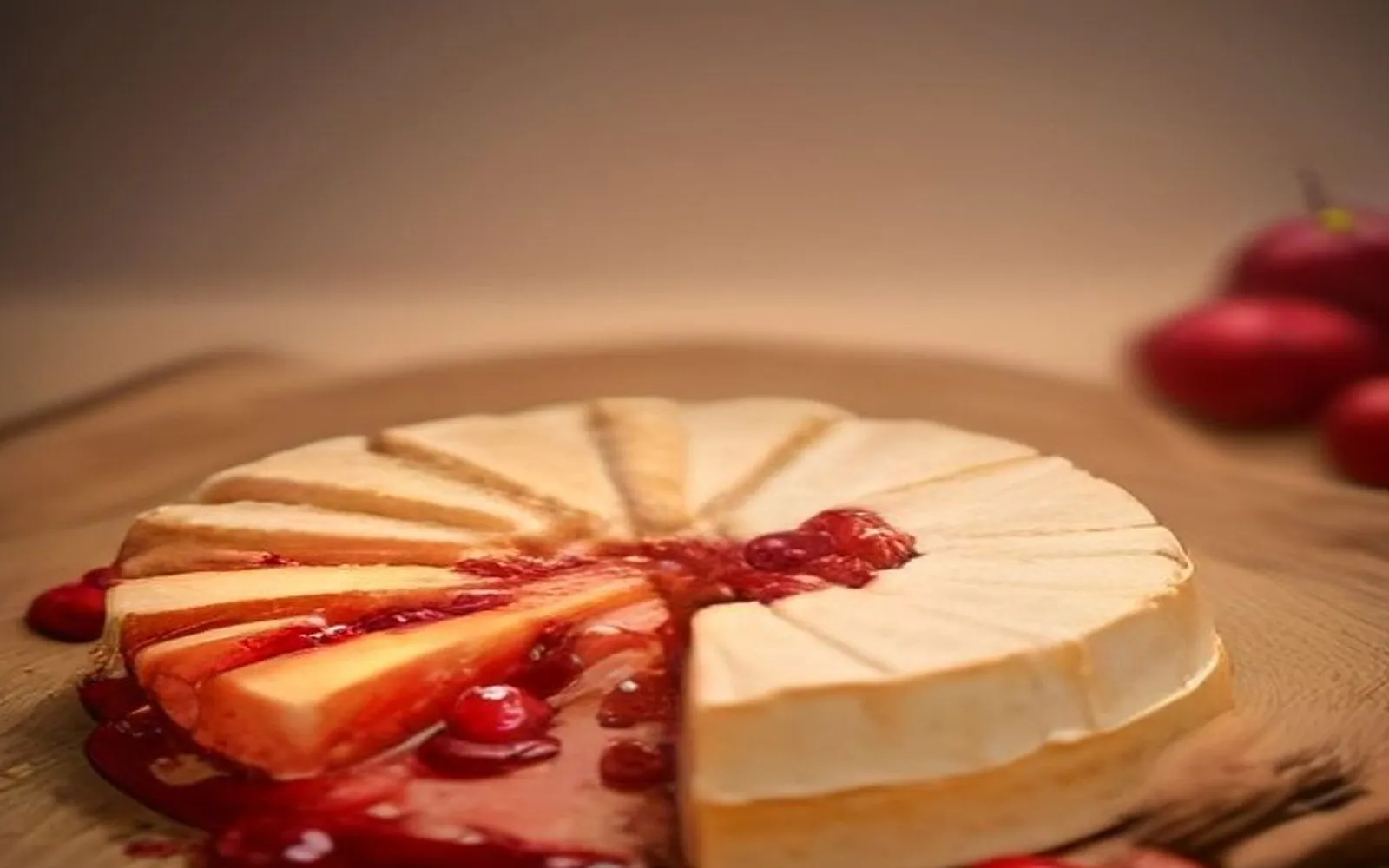Gluten-free baked brie with cranberries and pecans made with wheel of brie, cranberry sauce and pecan halves