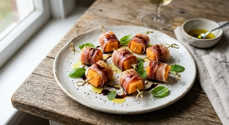 Gluten-Free Prosciutto-Wrapped Melon